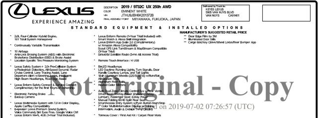 Used 2019 Lexus UX 250h w/ Accessory Package 2 video 2