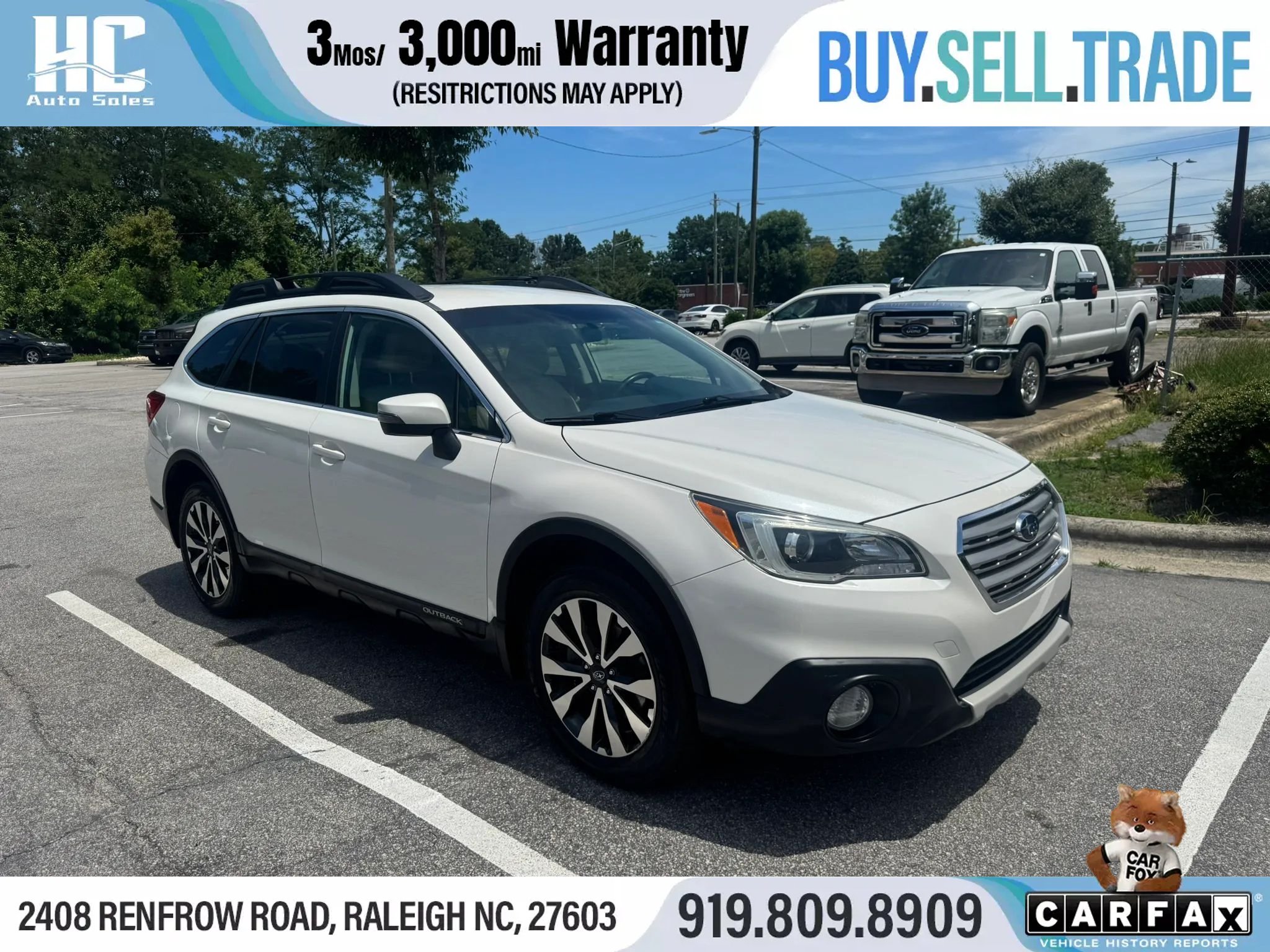Used 2015 Subaru Outback 2.5i Limited w/ Protection Package #2 AWD/4WD image 7