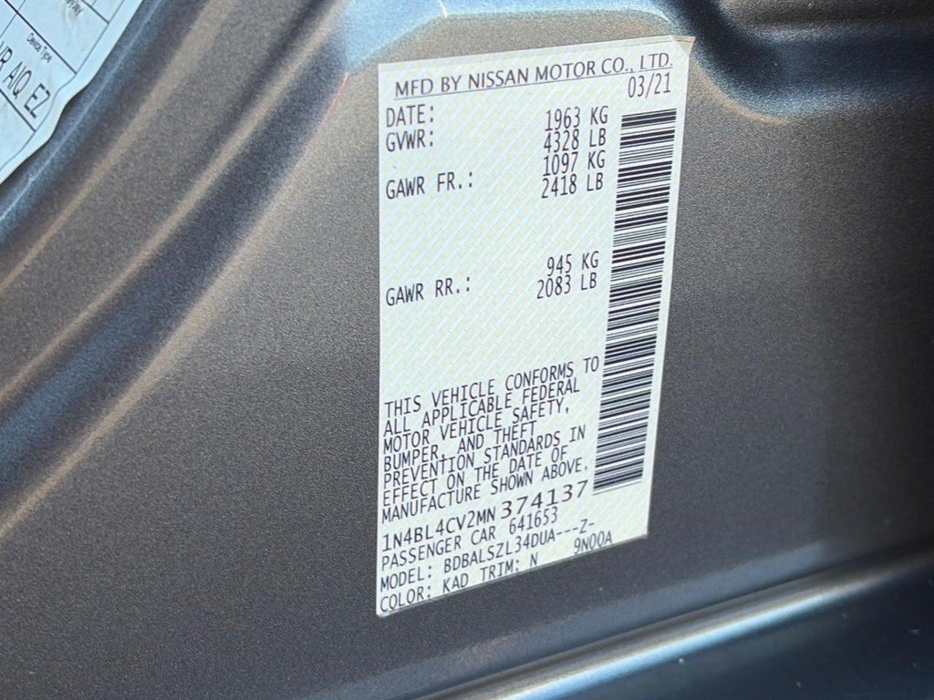 Used 2021 Nissan Altima 2.5 SR FWD image 22