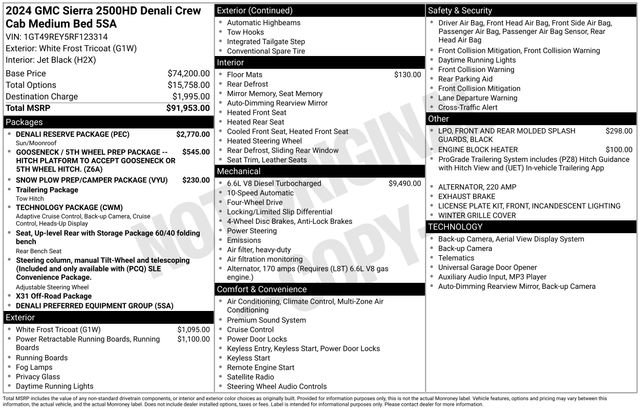 Used 2024 GMC Sierra 2500 Denali w/ Denali Reserve Package image 15