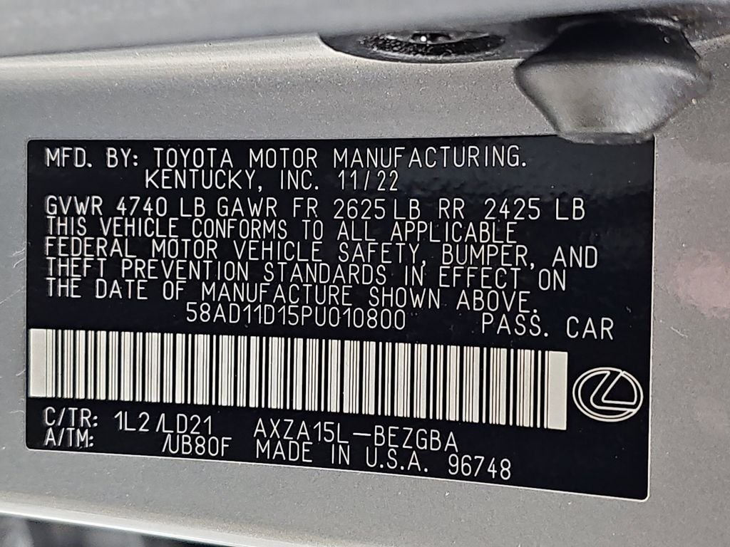 Used 2023 Lexus ES 250 w/ Premium Package AWD/4WD image 34