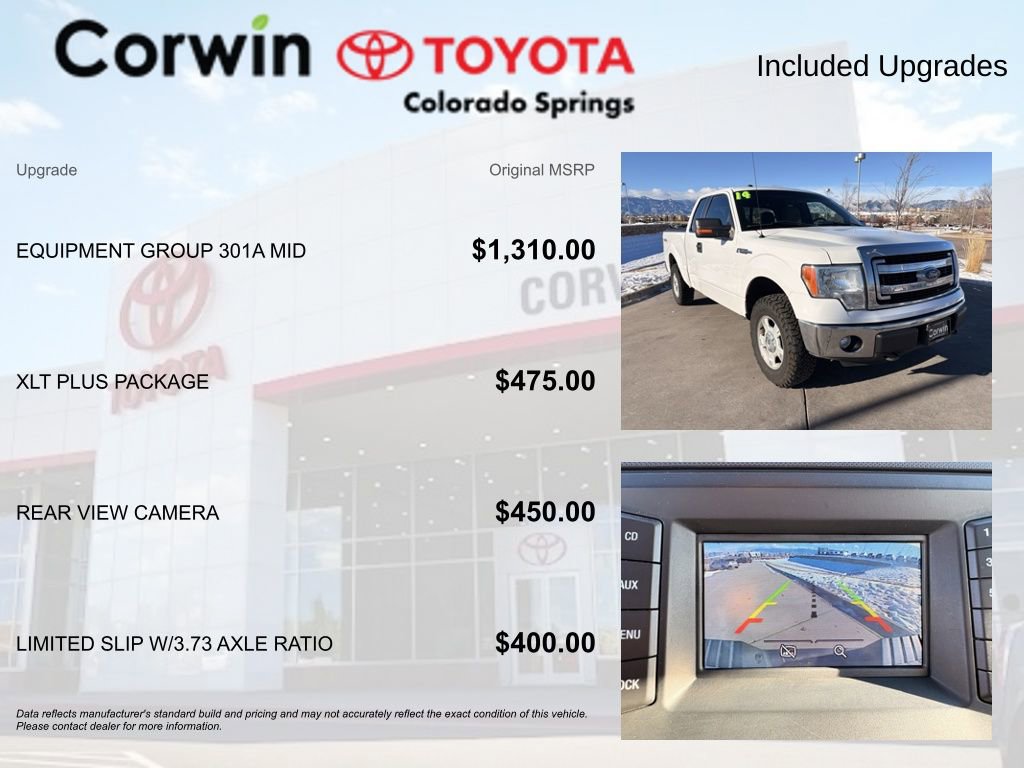 Used 2014 Ford F150 XLT w/ Equipment Group 301A Mid image 4