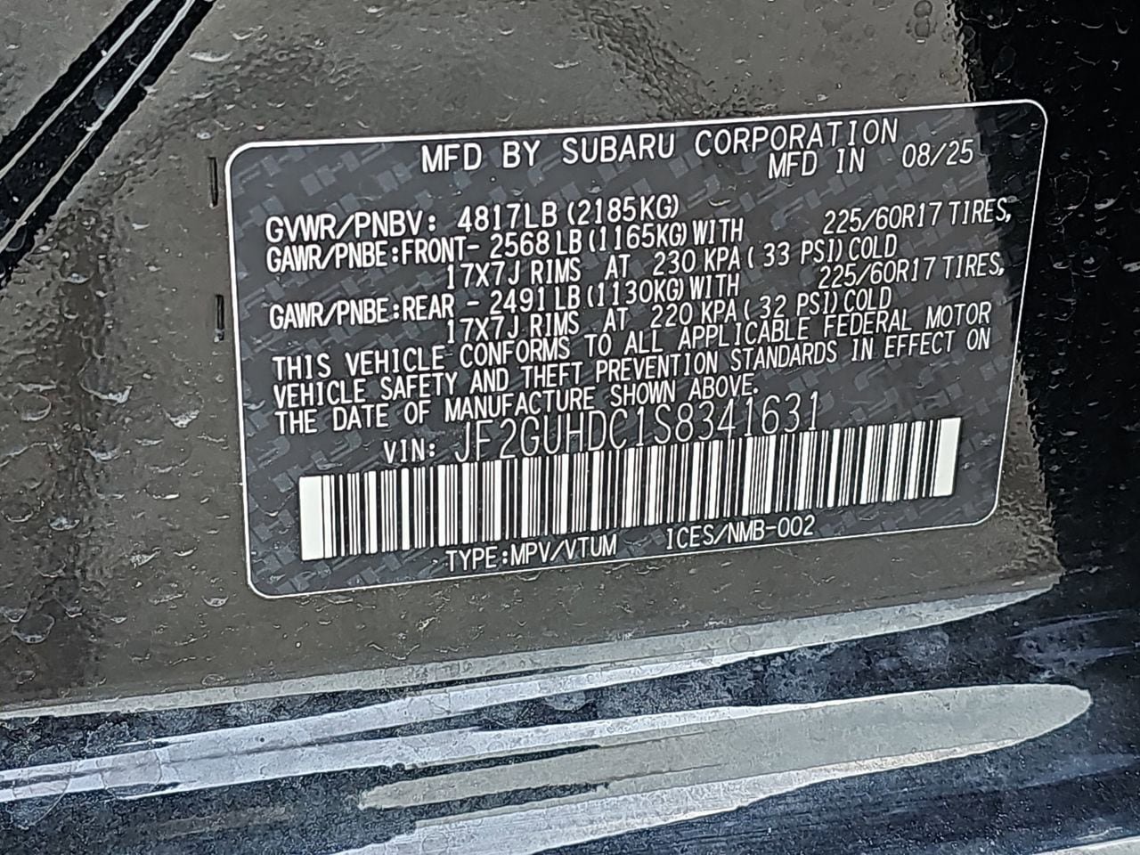 Certified 2025 Subaru Crosstrek 2.0i Premium image 40