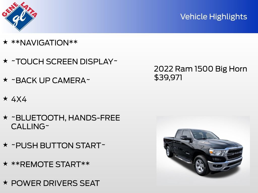 Used 2022 RAM 1500 Big Horn AWD/4WD image 33