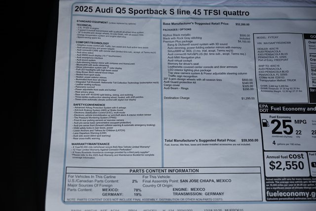 New 2025 Audi Q5 2.0T Premium Plus image 39
