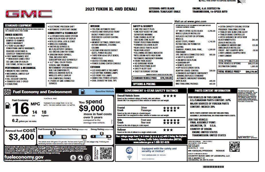 Used 2023 GMC Yukon XL Denali w/ Max Trailering Package image 7