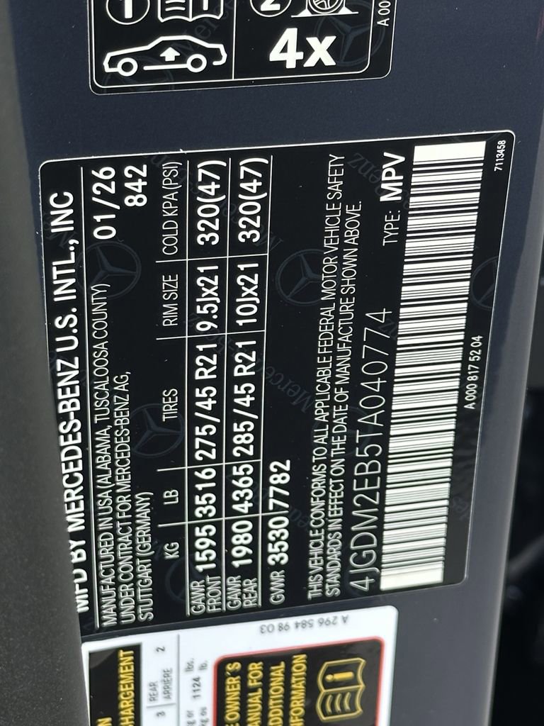 New 2026 Mercedes-Benz EQS 400 4MATIC SUV image 36