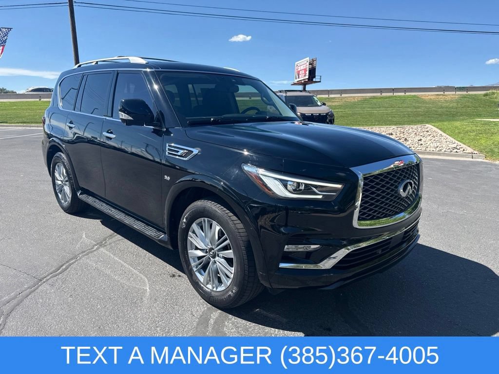 Used 2019 INFINITI QX80 Luxe w/ Cargo Package RWD image 1
