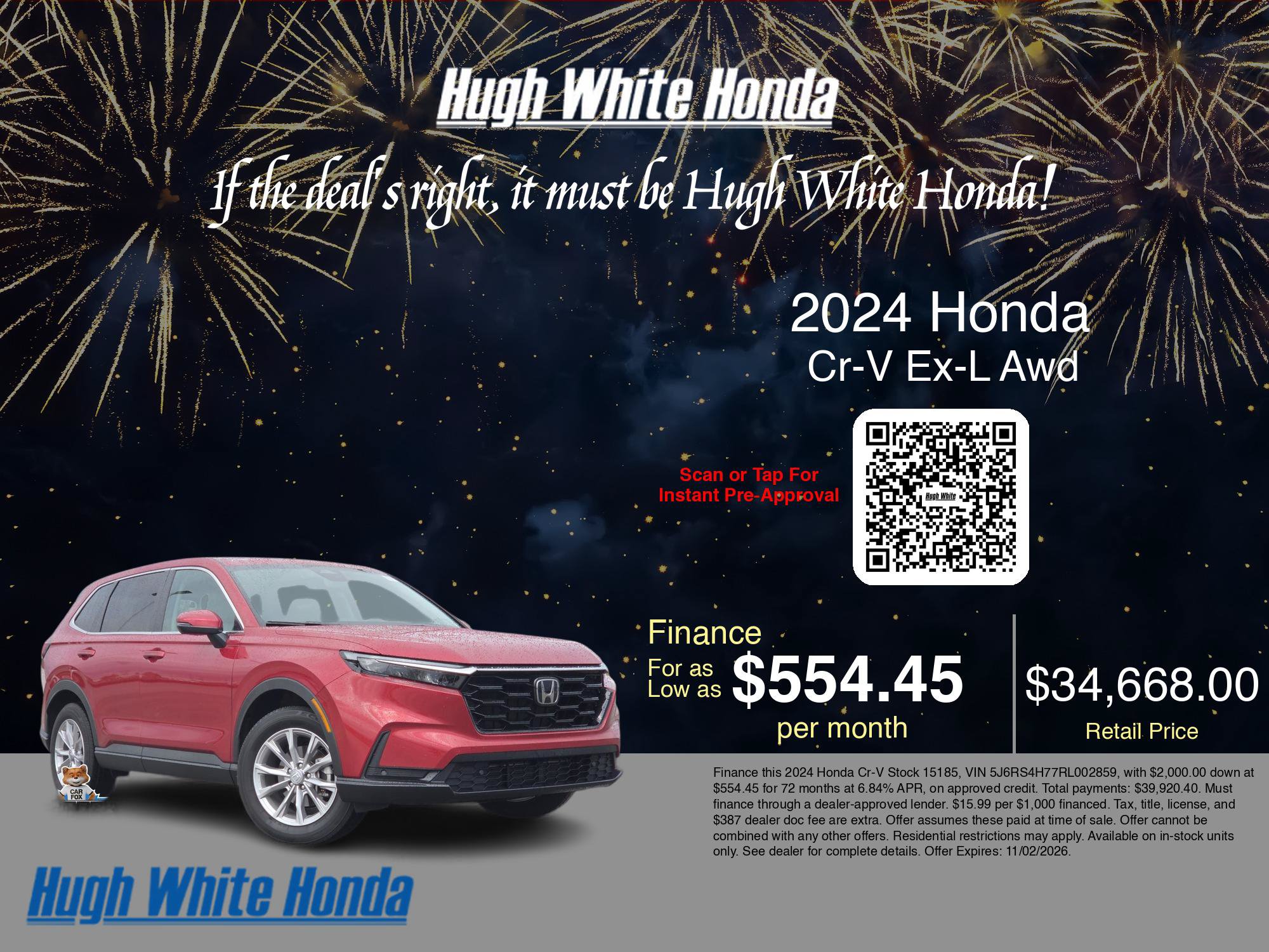Used 2024 Honda CR-V EX-L image 5
