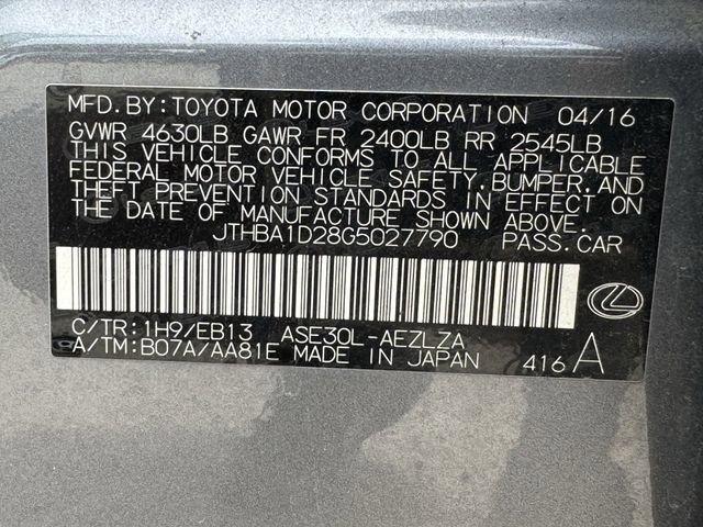 Used 2016 Lexus IS 200t w/ F Sport Package RWD image 35