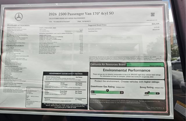 New 2026 Mercedes-Benz Sprinter 2500 image 8