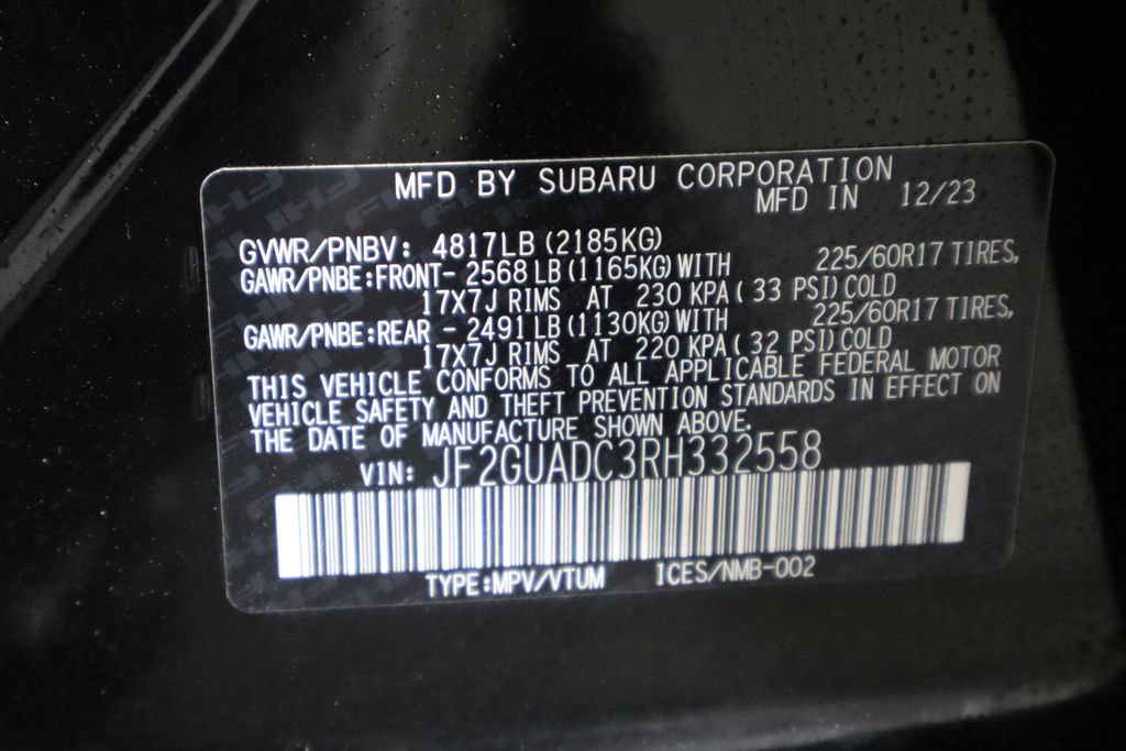 Used 2024 Subaru Crosstrek 2.0i Premium AWD/4WD image 40