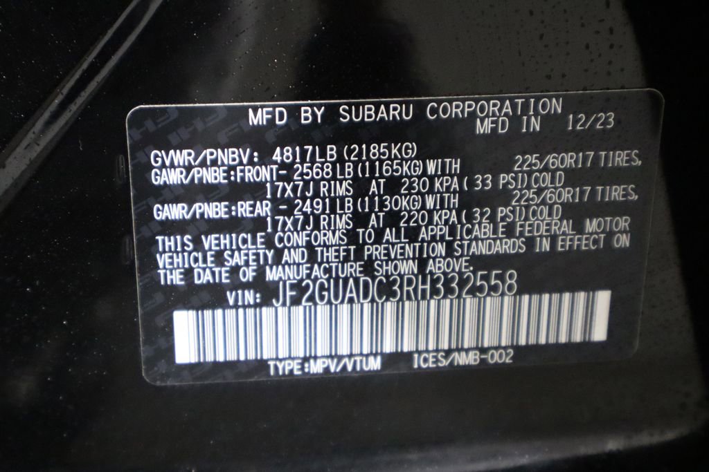 Used 2024 Subaru Crosstrek 2.0i Premium AWD/4WD image 40