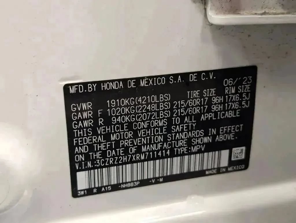 Used 2024 Honda HR-V EX-L image 78