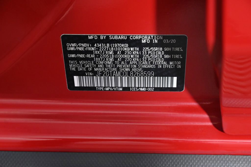 Used 2020 Subaru Crosstrek 2.0i Limited w/ Moonroof Package image 35