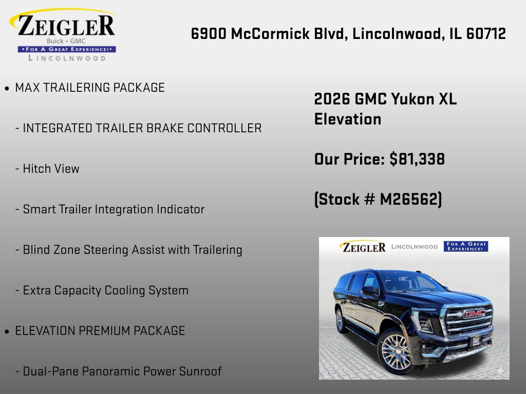 New 2026 GMC Yukon XL Elevation w/ Elevation Premium Package AWD/4WD image 12