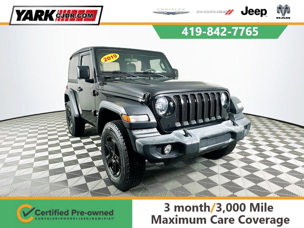 Certified 2019 Jeep Wrangler Sport image 1