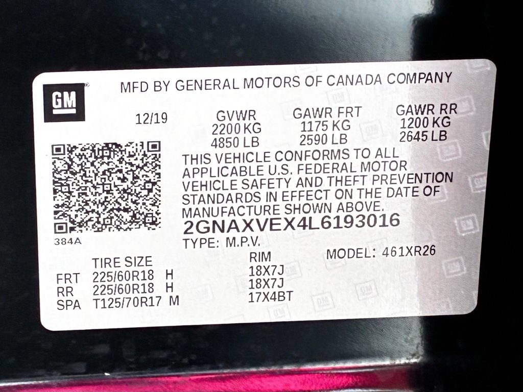 Used 2020 Chevrolet Equinox LT AWD/4WD image 48