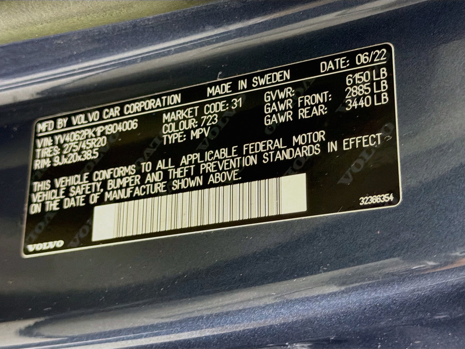 Certified 2023 Volvo XC90 B6 Core w/ Protection Package AWD/4WD image 35