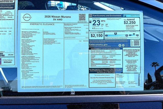 New 2026 Nissan Murano SV w/ Cargo Package image 13