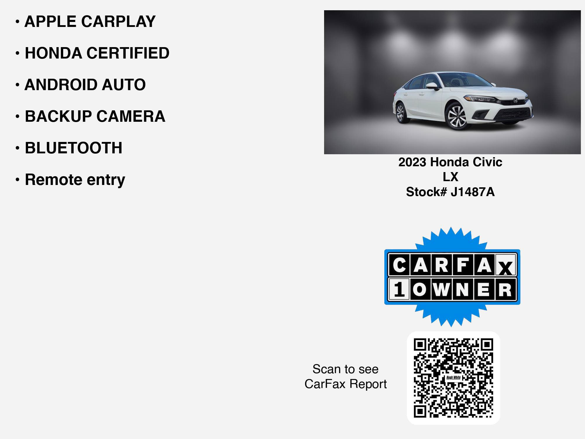 Used 2023 Honda Civic LX image 7