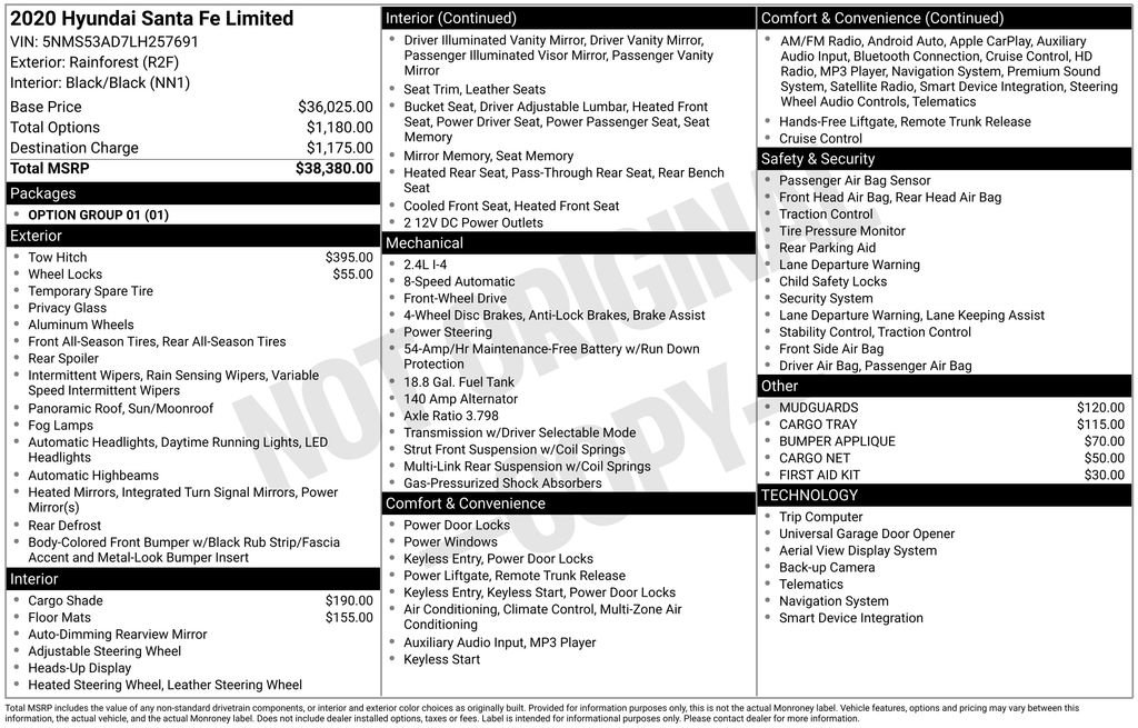 Used 2020 Hyundai Santa Fe Limited image 6