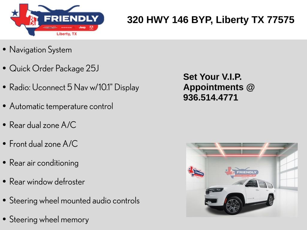 Used 2024 Jeep Wagoneer Series II w/ Flexible Seating Group image 5