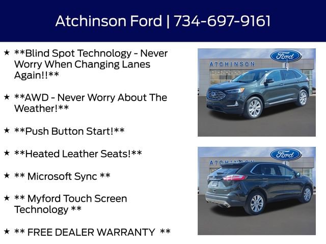 Certified 2023 Ford Edge Titanium w/ Equipment Group 301A AWD/4WD image 9