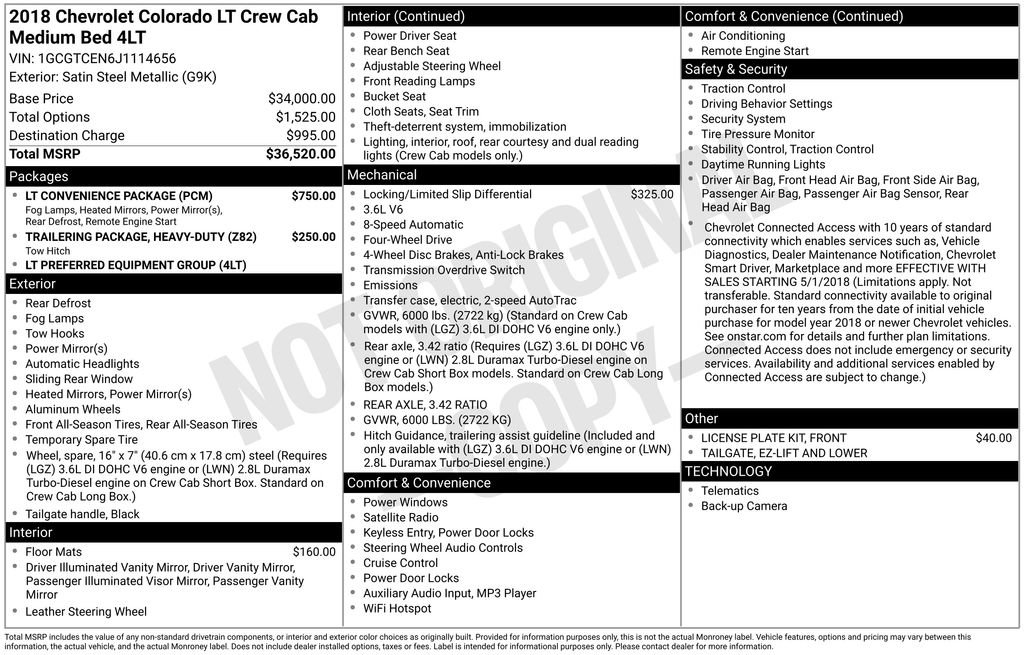 Certified 2018 Chevrolet Colorado LT w/ LT Convenience Package image 5