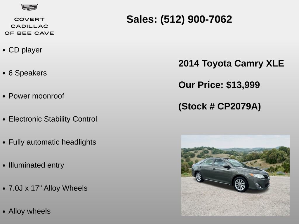 Used 2014 Toyota Camry XLE w/ Convenience Package FWD image 6