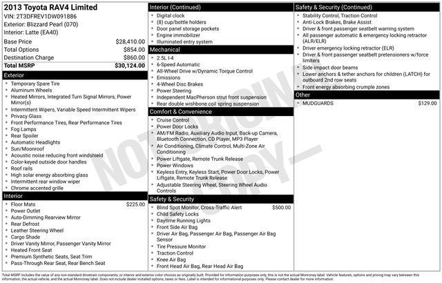 Used 2013 Toyota RAV4 Limited image 10