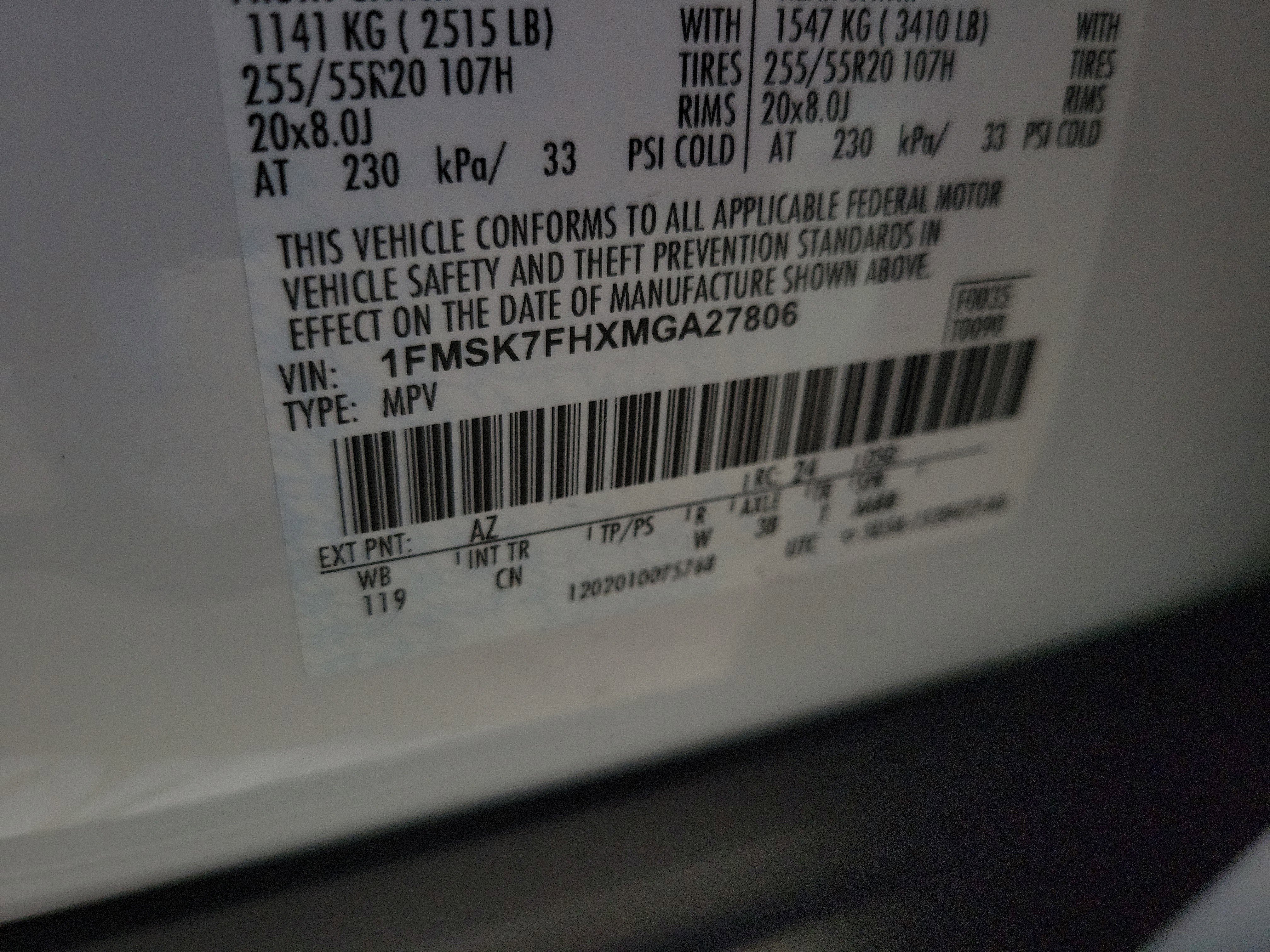 Used 2021 Ford Explorer Limited w/ Equipment Group 301A image 35