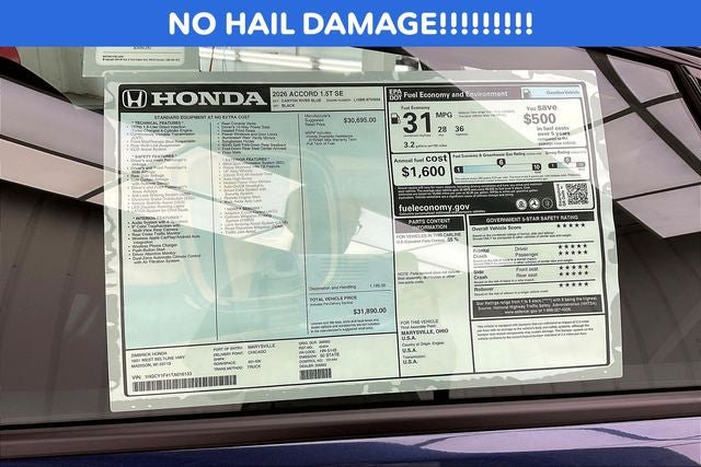 Certified 2026 Honda Accord SE image 19