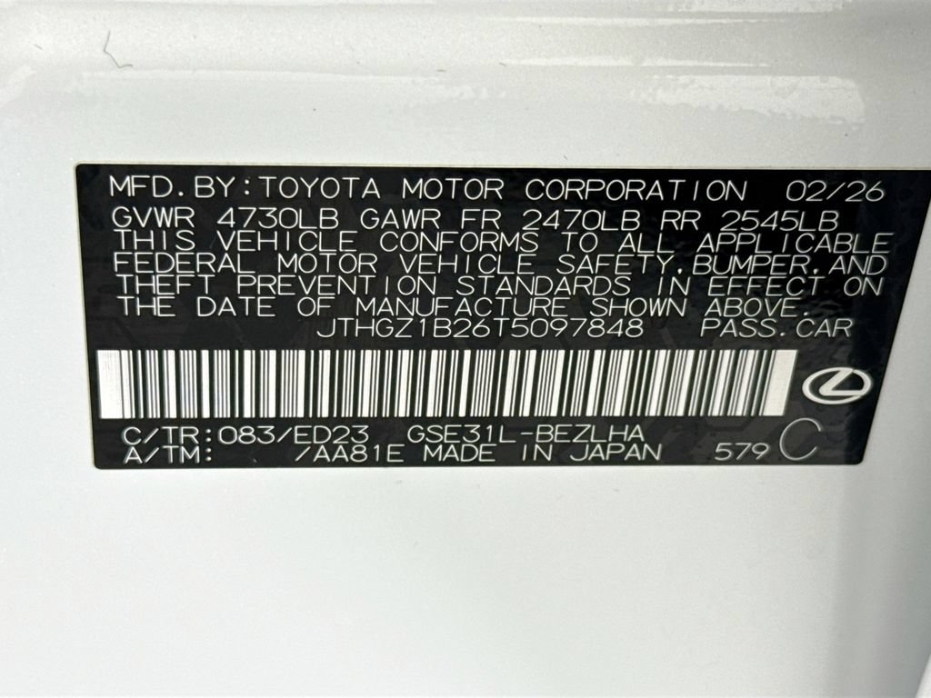 Used 2026 Lexus IS 350 F Sport w/ Handling Package RWD image 33