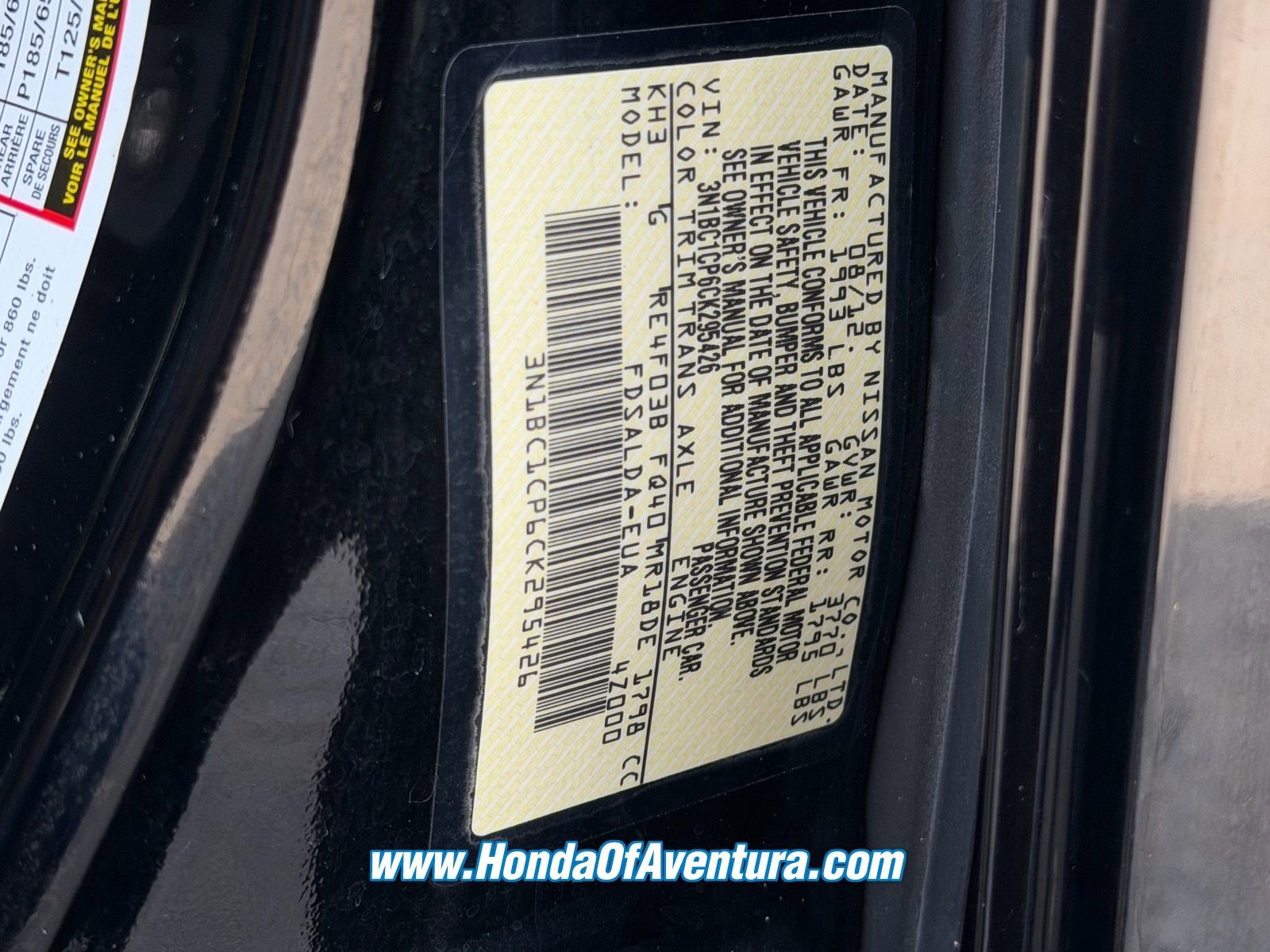 Used 2012 Nissan Versa 1.8 S w/ Plus Pkg FWD image 20