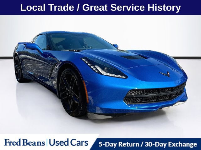 Used 2019 Chevrolet Corvette Stingray Coupe w/ Carbon Flash Badge Package RWD image 1