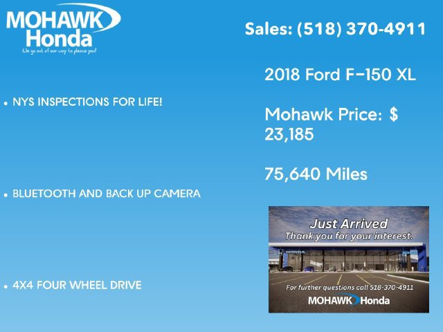 Used 2018 Ford F150 XL w/ Equipment Group 101A Mid AWD/4WD image 2