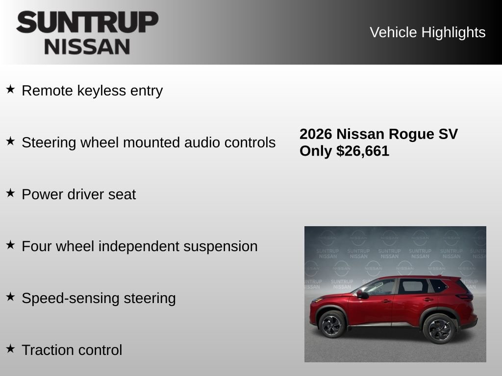 Used 2026 Nissan Rogue SV AWD/4WD image 16