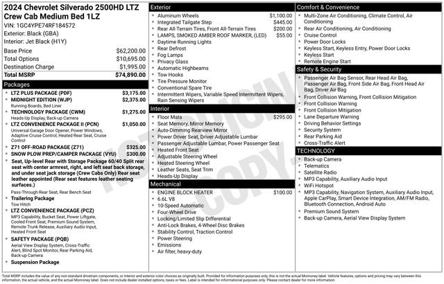 Used 2024 Chevrolet Silverado 2500 LTZ w/ LTZ Plus Package AWD/4WD image 28
