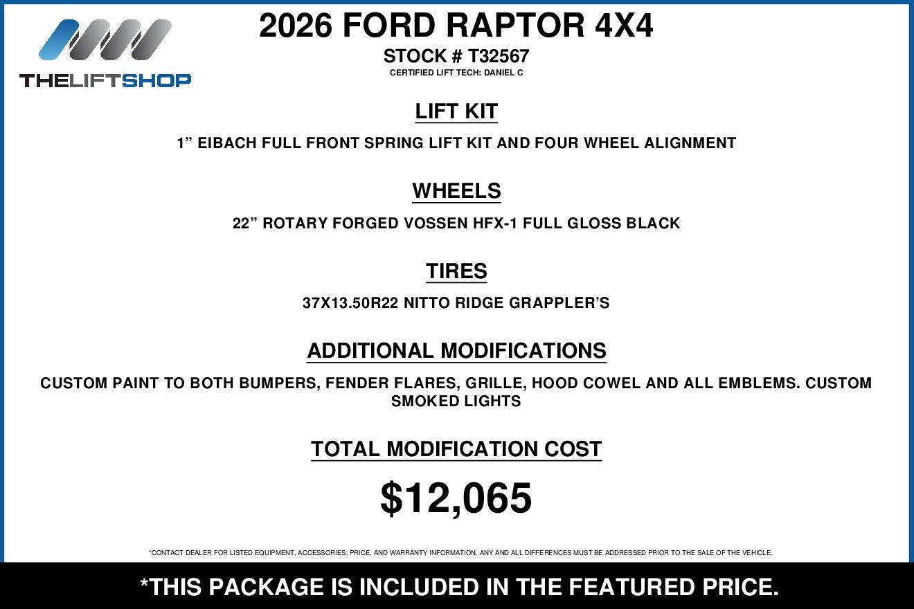 Used 2026 Ford F150 Raptor AWD/4WD video 2