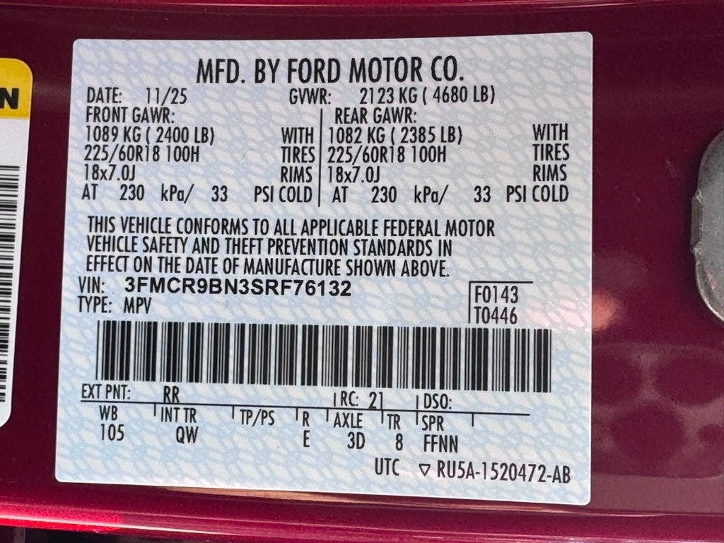 New 2025 Ford Bronco Sport Big Bend w/ Convenience Package AWD/4WD image 41