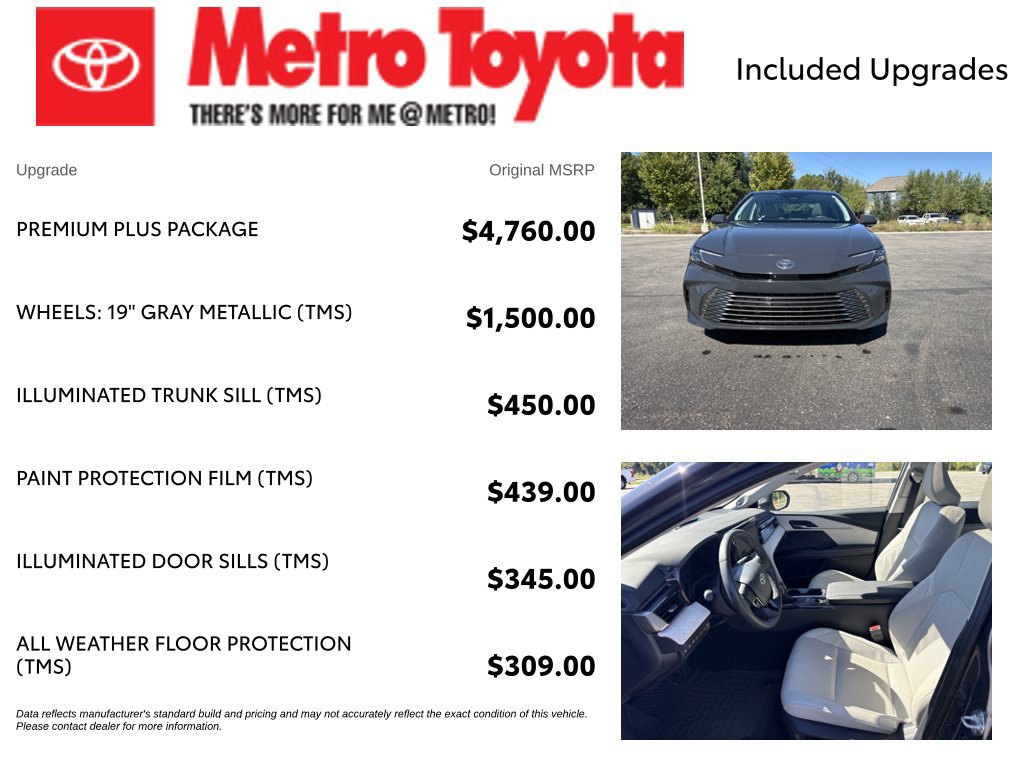 Certified 2025 Toyota Camry XLE w/ Premium Plus Package AWD/4WD image 4