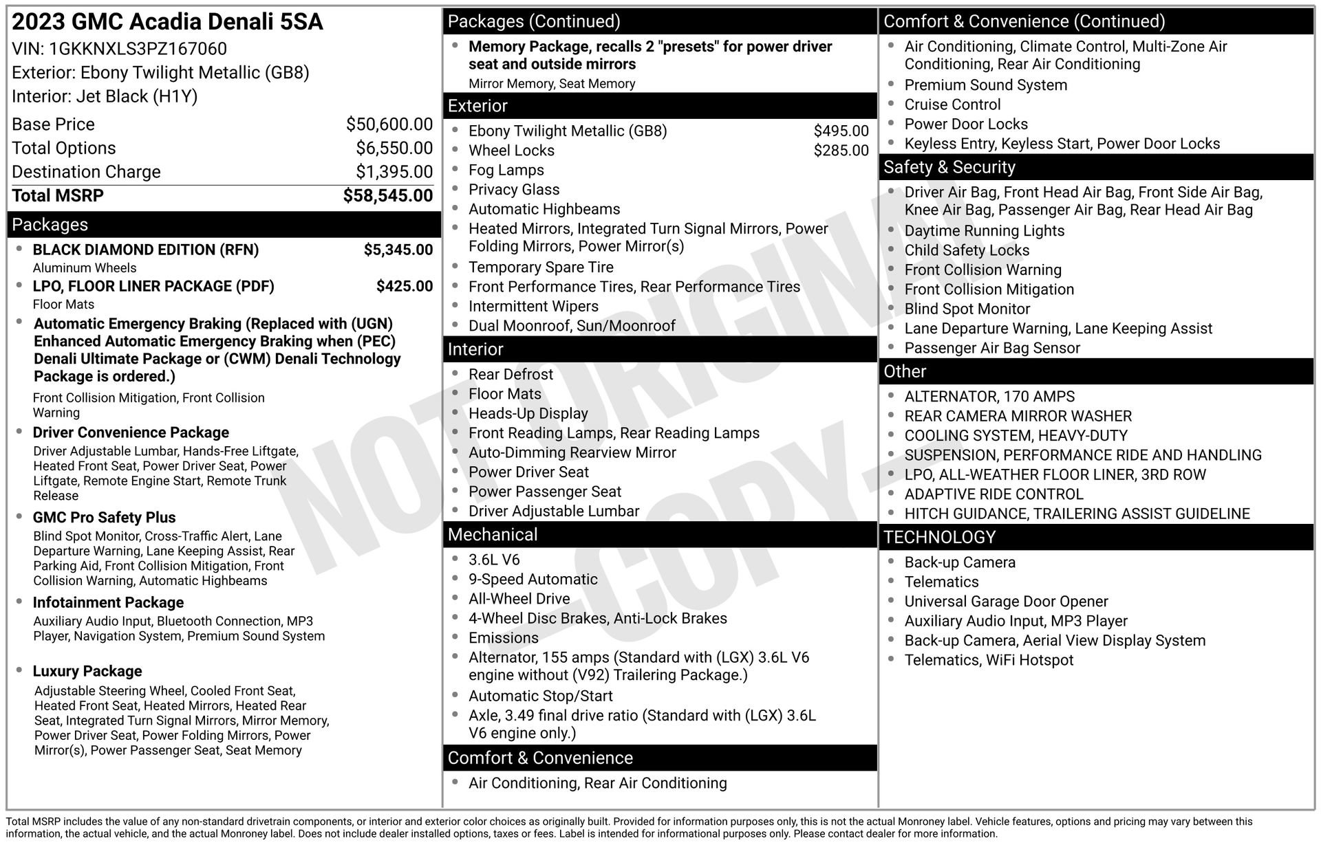 Used 2023 GMC Acadia Denali w/ Black Diamond Edition image 42