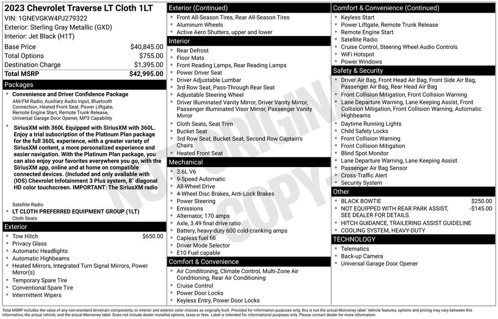 Used 2023 Chevrolet Traverse LT image 4