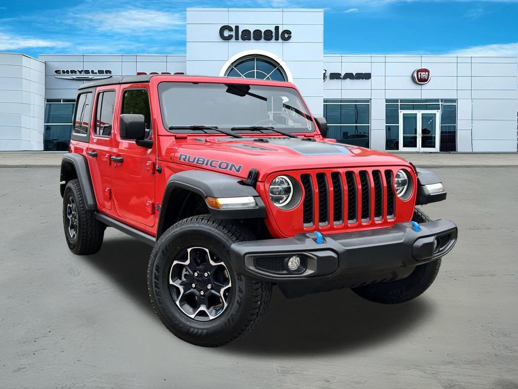 Used 2022 Jeep Wrangler Unlimited Rubicon 4xe w/ Cold Weather Group image 1