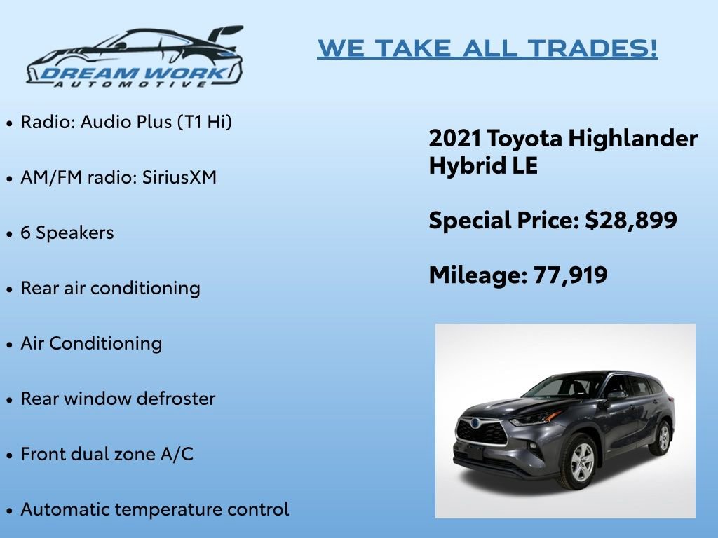 Used 2021 Toyota Highlander LE image 2