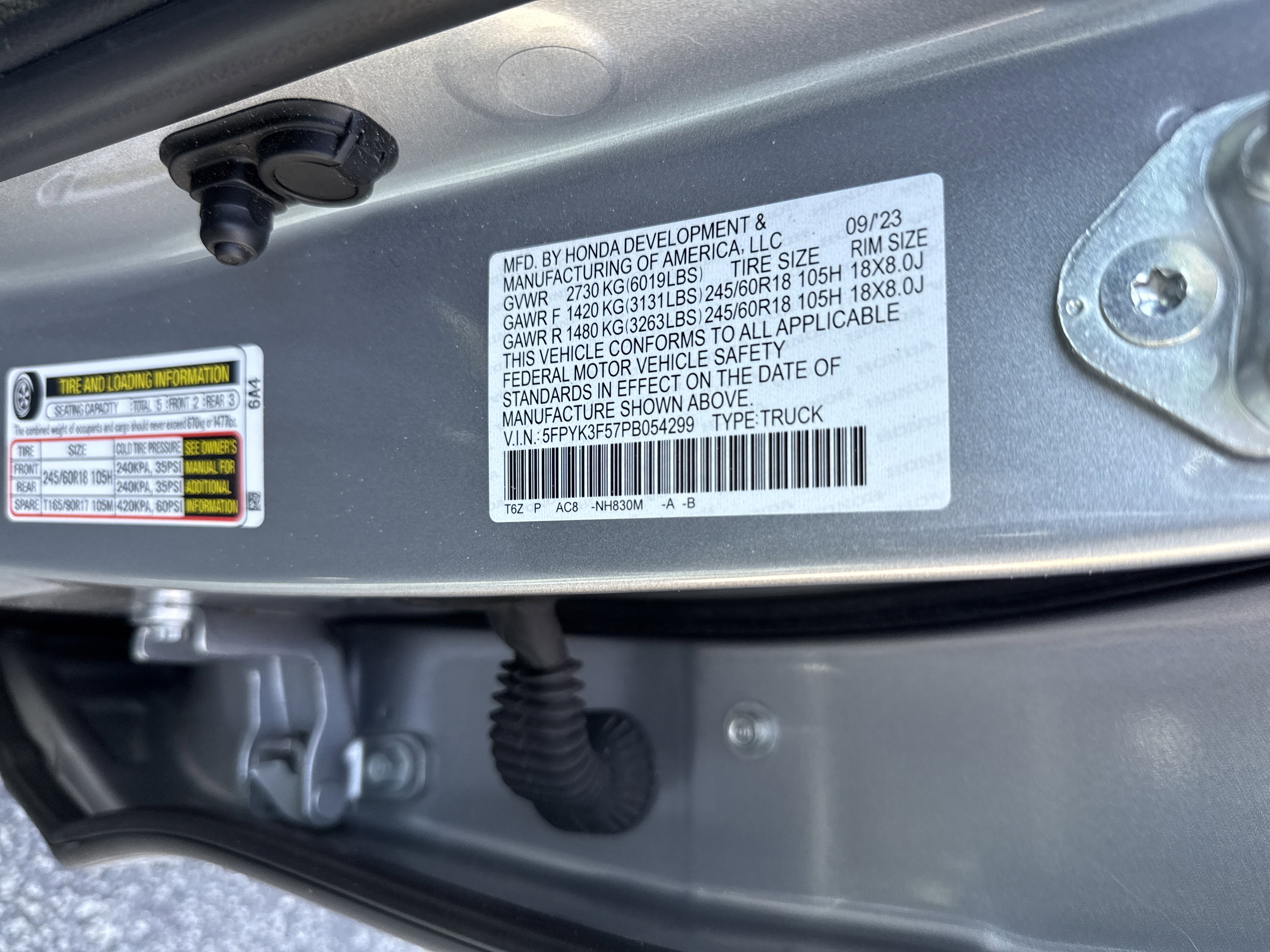 Certified 2023 Honda Ridgeline RTL image 37