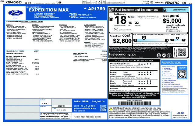 New 2027 Ford Expedition Max Platinum AWD/4WD image 53