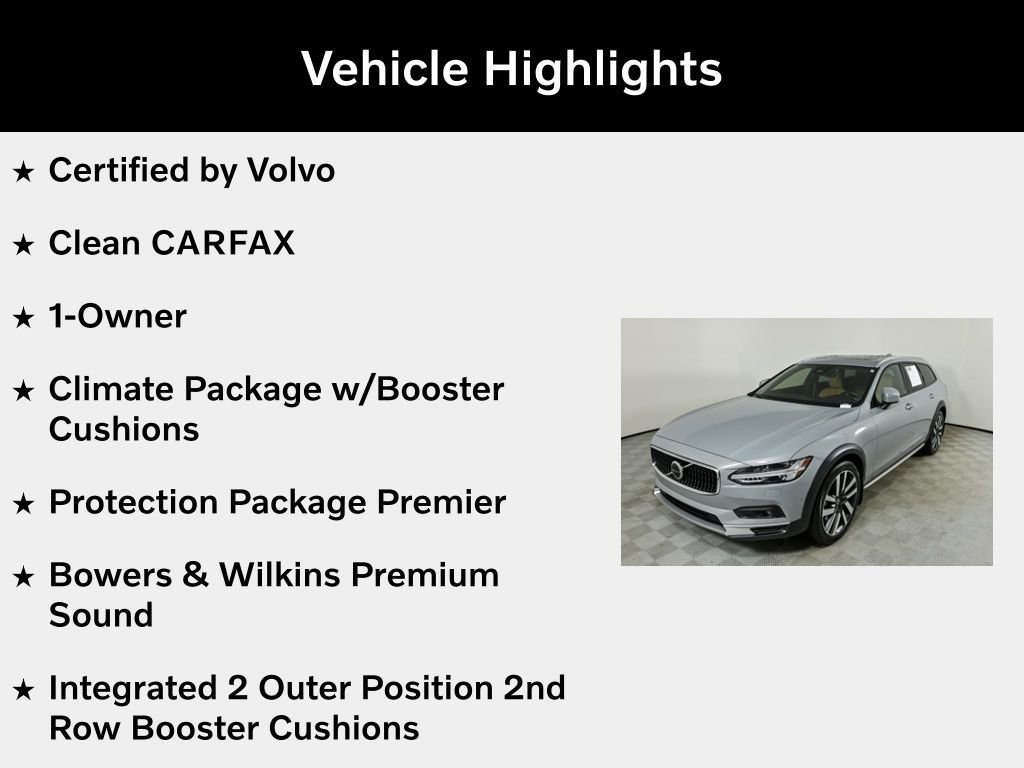 Certified 2024 Volvo V90 B6 Cross Country Ultimate w/ Protection Package Premier image 5