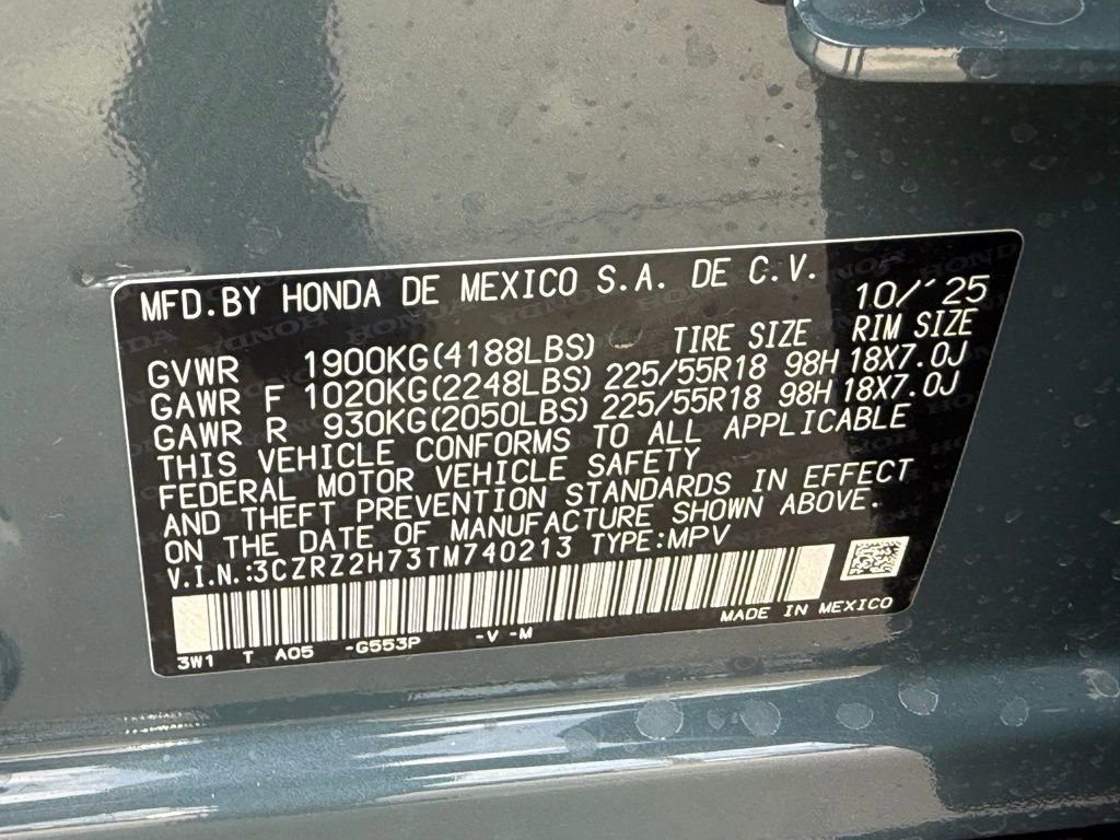 Certified 2026 Honda HR-V EX-L image 32